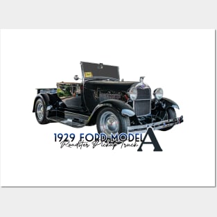 1929 Ford Model A Roadster Pickup Truck Posters and Art